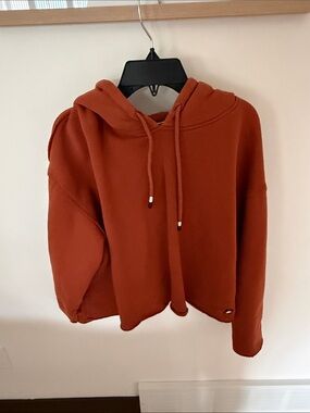 Women's Rust Casual Hoodie with Drawstring Hood